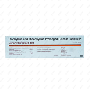 Deriphyllin Retard 150mg Tablets 30's