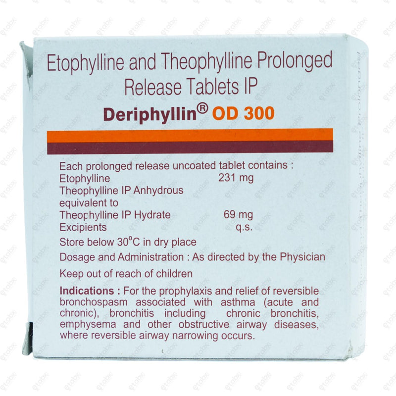 DERIPHYLLIN OD 300mg Tablet 15s