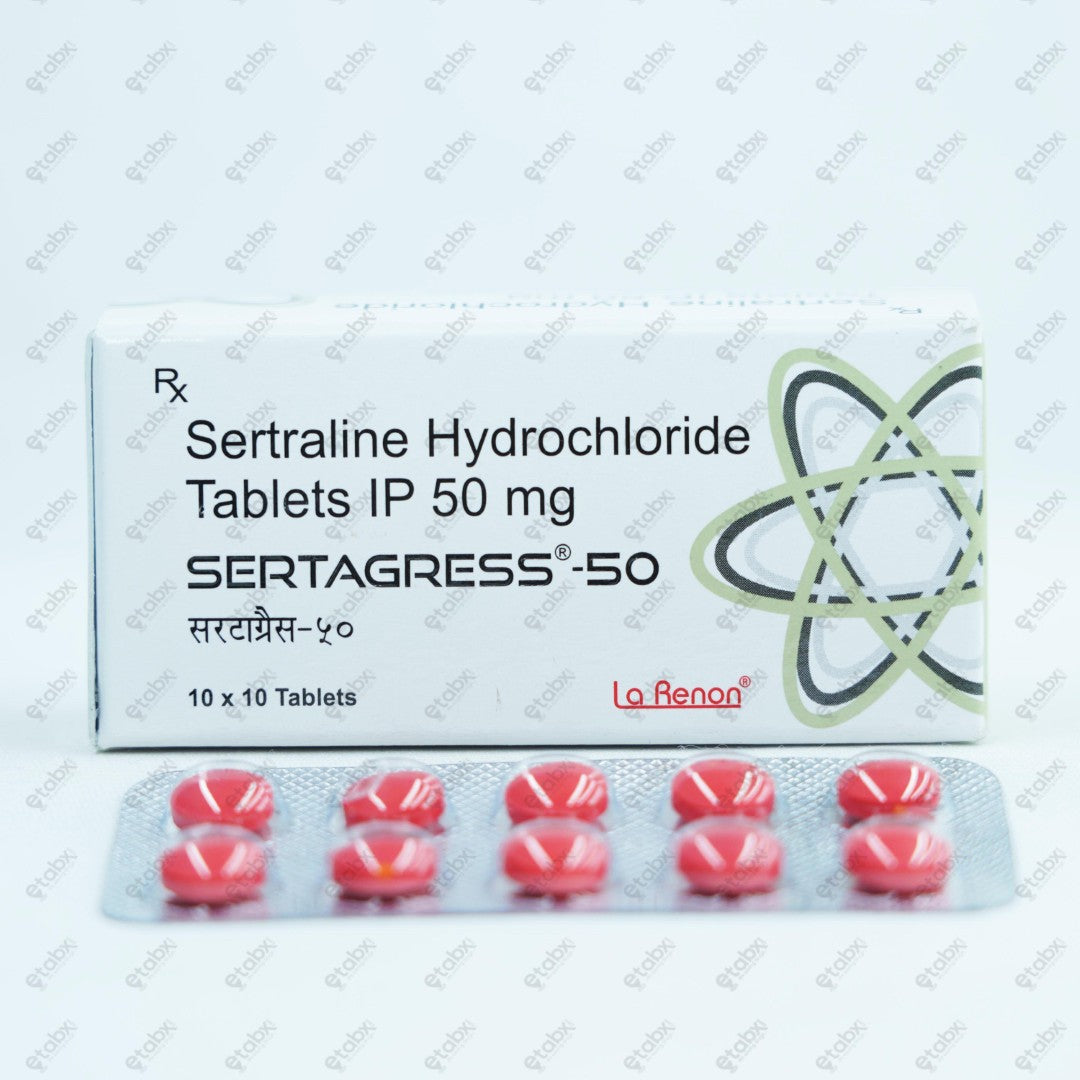 Sertagress 50mg Tablet 10's