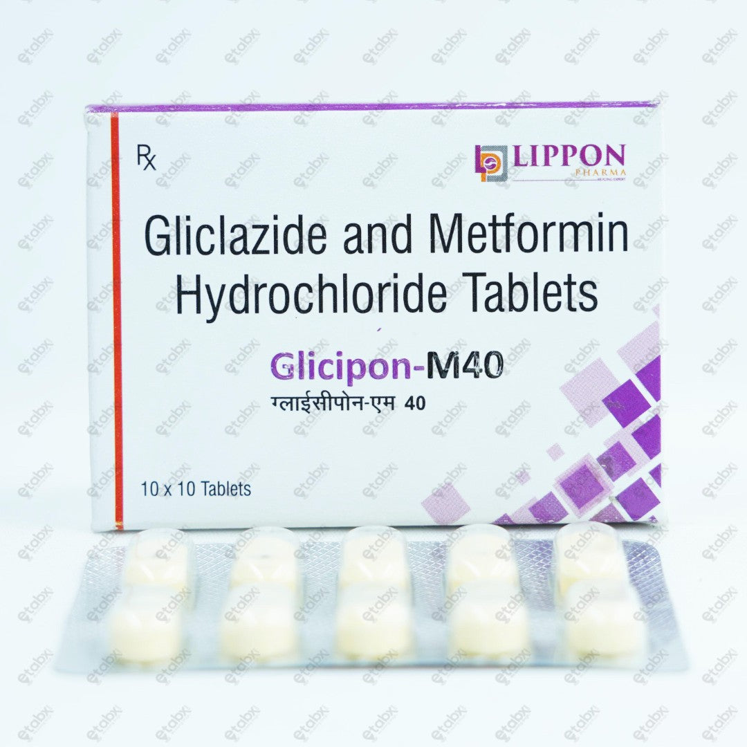 GLICIPON M 40mg Tablet 10's