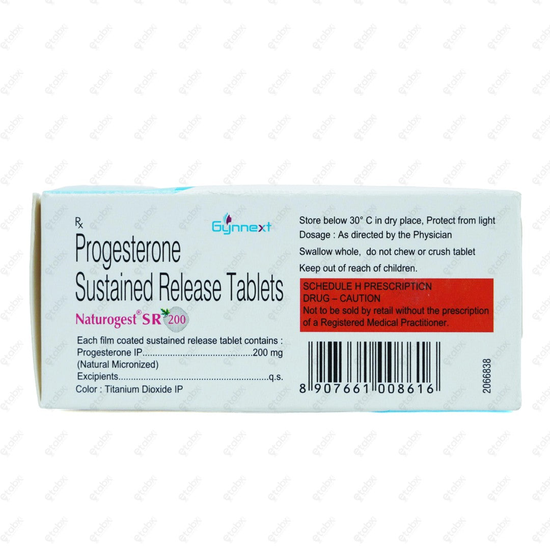 Naturogest SR 200mg Tablet 10's