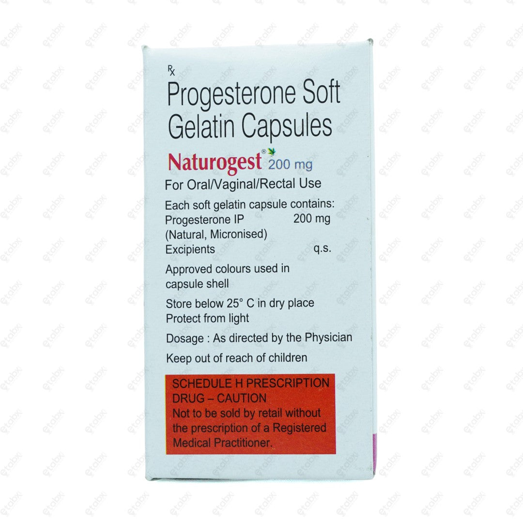 Naturogest 200mg Capsule 10's
