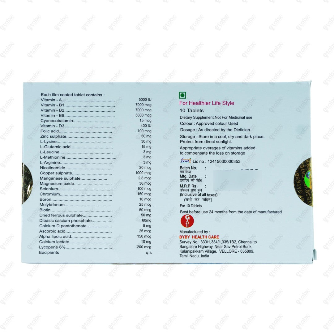 Multigates Forte Tablet 10's
