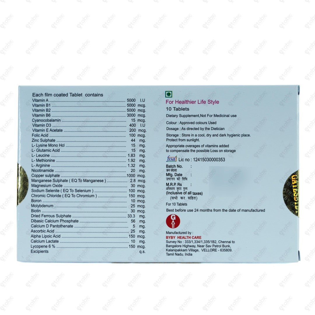 Multigates Pro Tablet 10's Multivitamin India