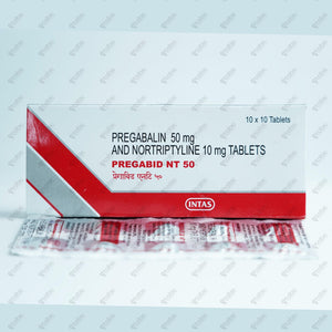 PREGABID NT 50mg Tablet 10's