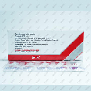 PREGABID NT 50mg Tablet 10's