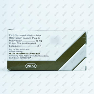 Arvast 15mg Tablet 10's