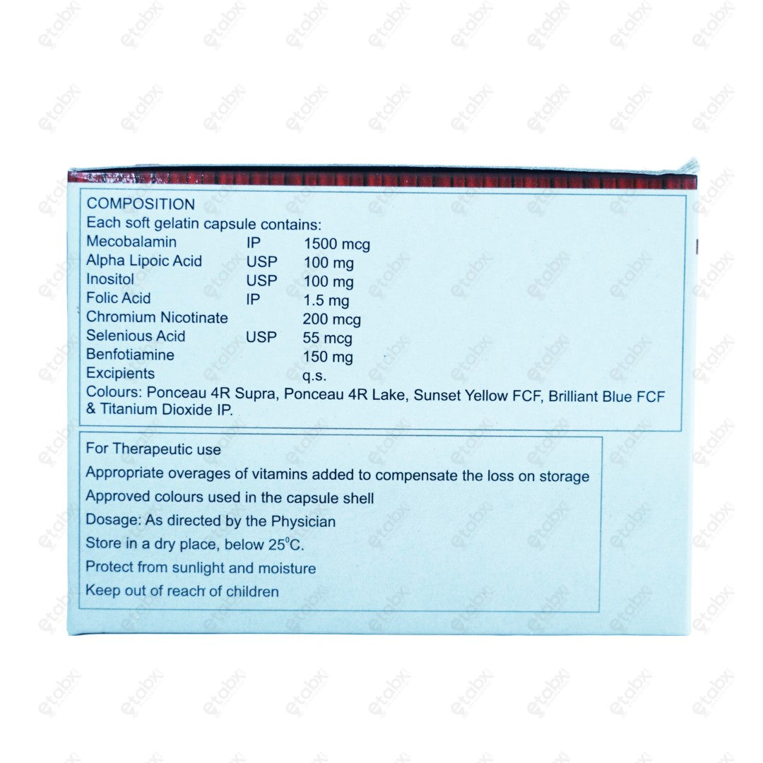 Nervon Forte Capsule 10's Nerve/Vitamin India