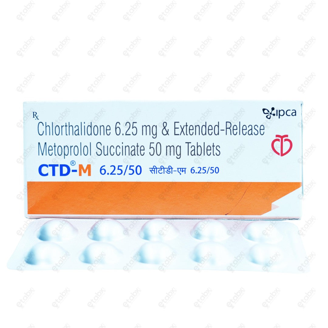CTD M 6.25/50 Tablet 10's