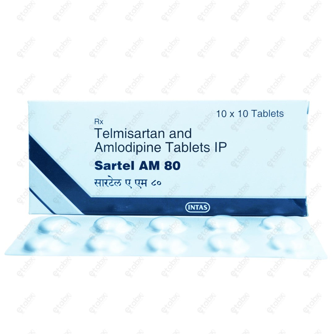 Sartel AM 80mg Tablet 10's