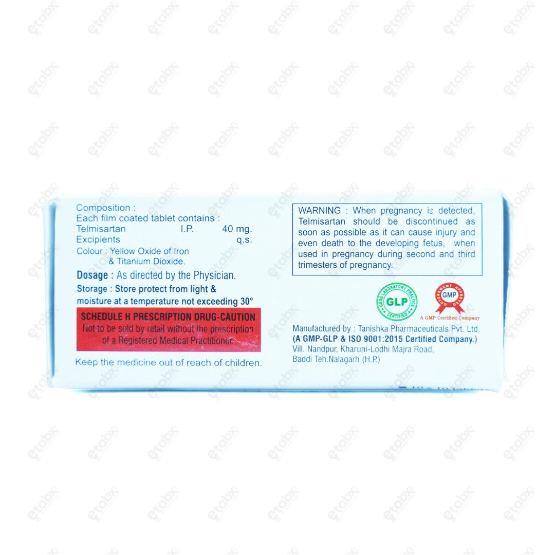 Angiosar 40mg Tablet 15's