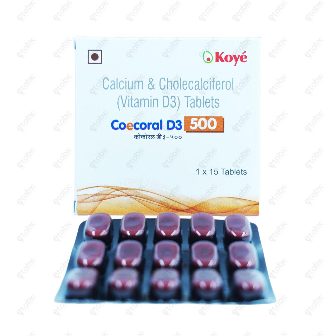 Coecoral D3 500mg Tablet 15's