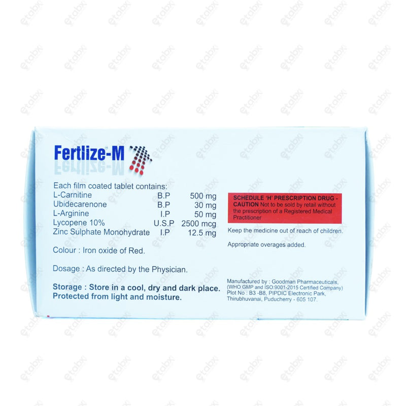 Fertlize-M Male Fertility Tablets 10's