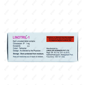Linotril 1mg Tablet 10's