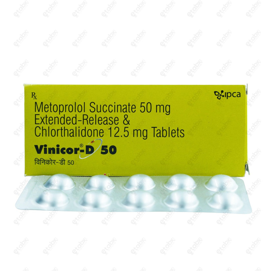 VINICOR D 50mg Tablets (10's)