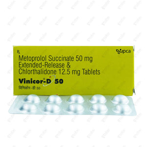 VINICOR D 50mg Tablets (10's)
