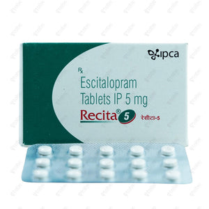 RECITA 5mg Escitalopram Antidepressant Tablet (15's)