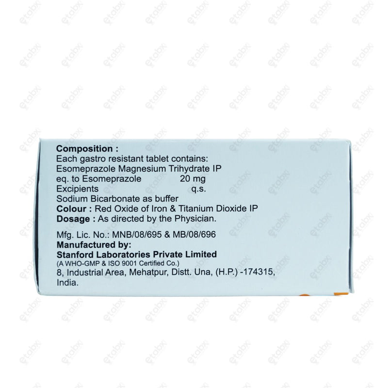 ESOGRESS 20MG Tablets 10'S