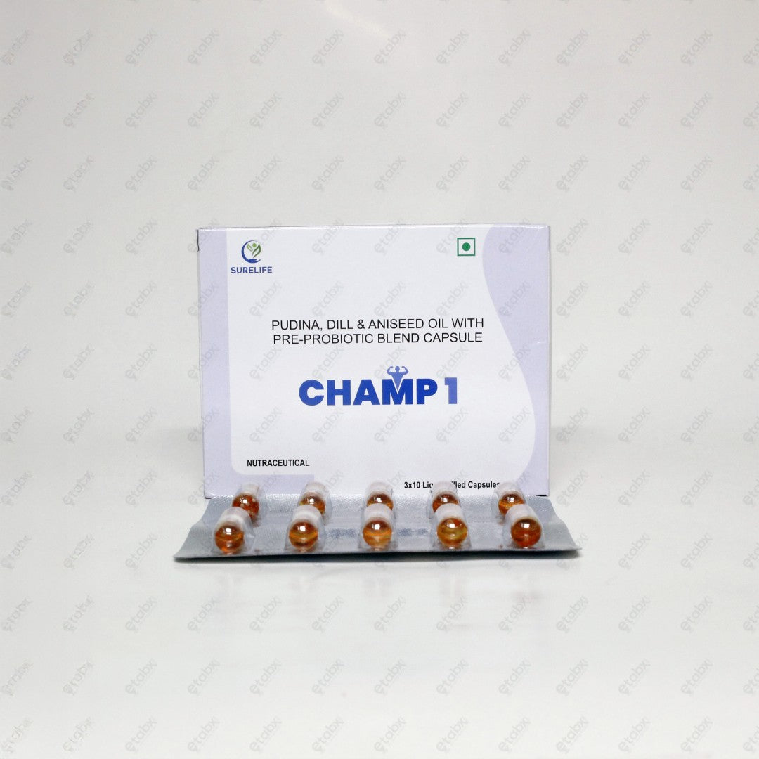 Champ 1mg Tablet 10's – Probiotic & Prebiotic Gut Support