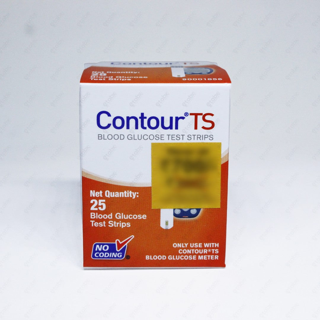 Contour TS Strips 25's – Easy-to-Use Blood Glucose Testing Strips for TS Meters