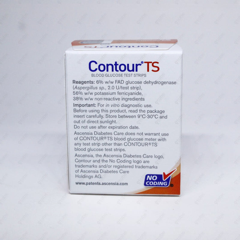 Contour TS Strips 25's – Easy-to-Use Blood Glucose Testing Strips for TS Meters
