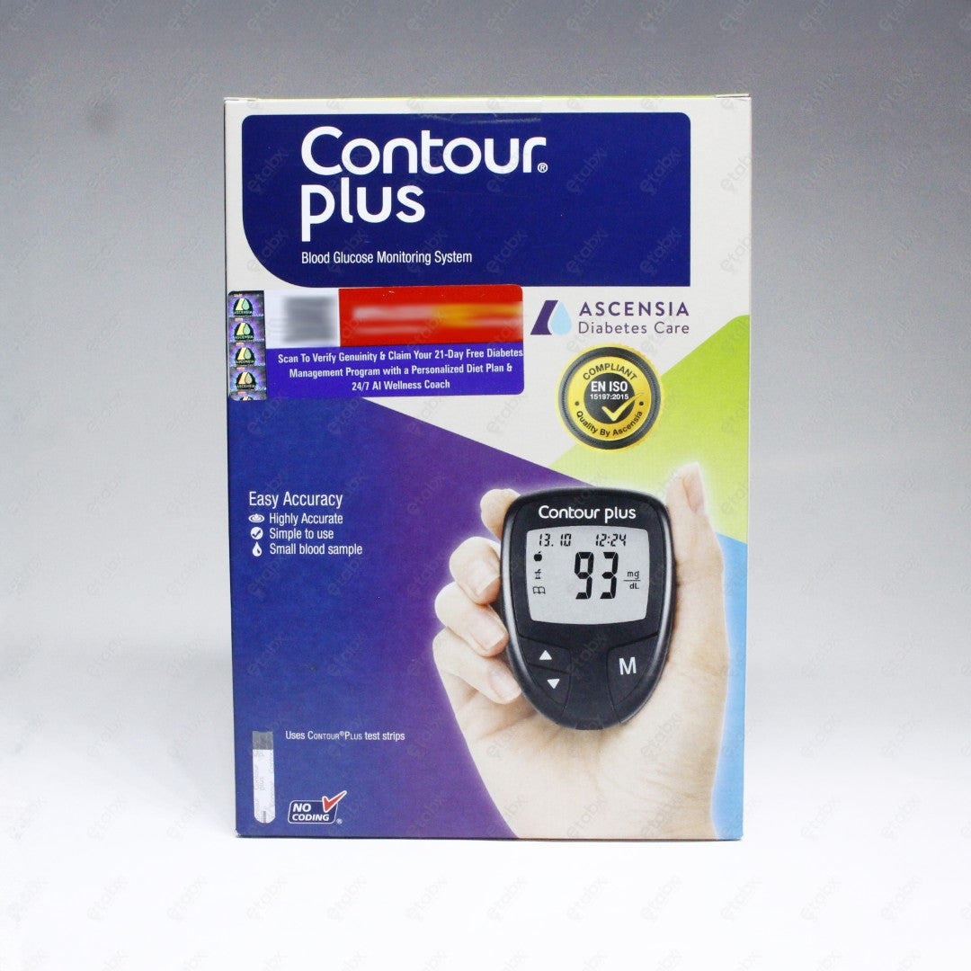 Contour Plus Blood Glucose Meter Combo Kit – Accurate Sugar Monitoring Starter Pack