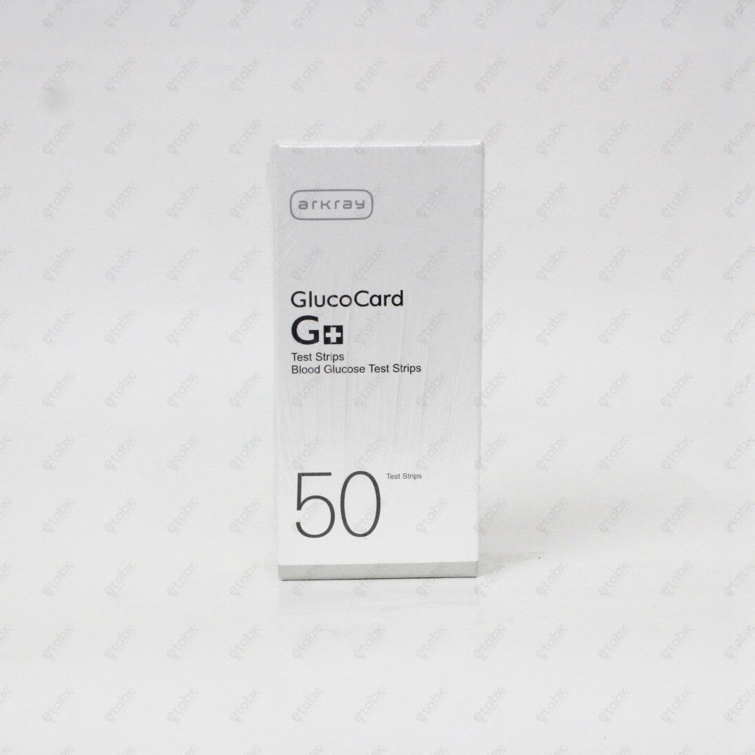 GlucoCard G+ Test Strips 50's – Accurate Diabetic Testing with Advanced GDH-FAD Enzyme