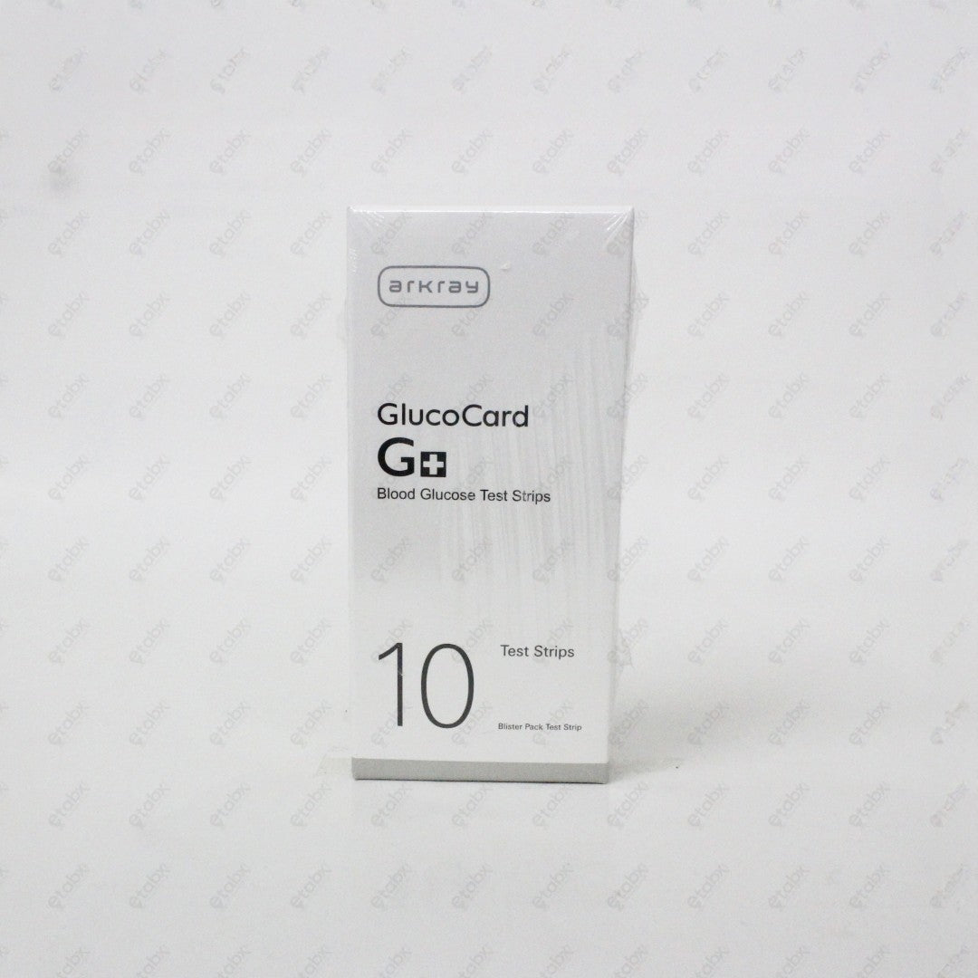 GlucoCard G+ Test Strips 10's – GDH-FAD Based Accurate Blood Glucose Test Strips
