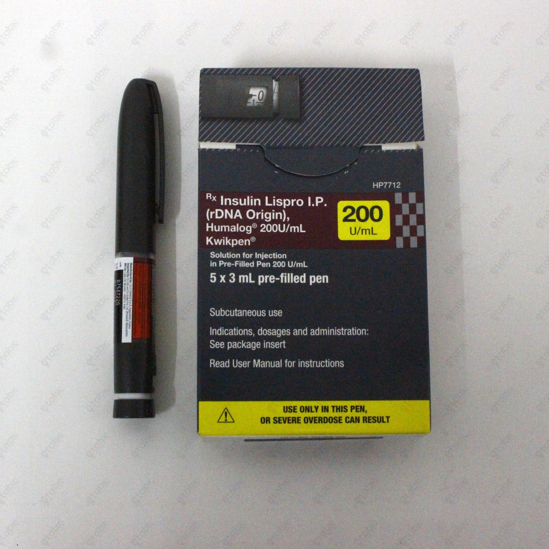 Humalog 200U/ml KwikPen – Rapid-Acting Insulin Lispro Injection Pen for Diabetes