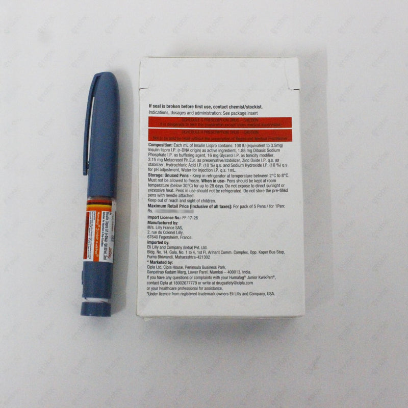 Humalog KwikPen Junior 100IU/ml – Pediatric Mealtime Insulin for Diabetes
