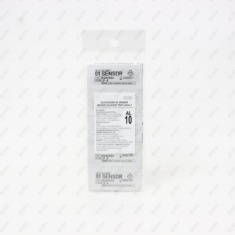 GlucoCard 01 Sensor 10's – Accurate Blood Glucose Test Strips for Diabetics