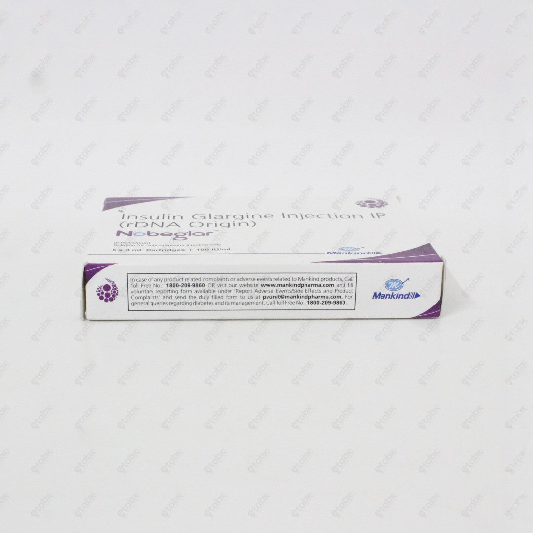 Nobeglar 100IU/ml Cartridge 3ml