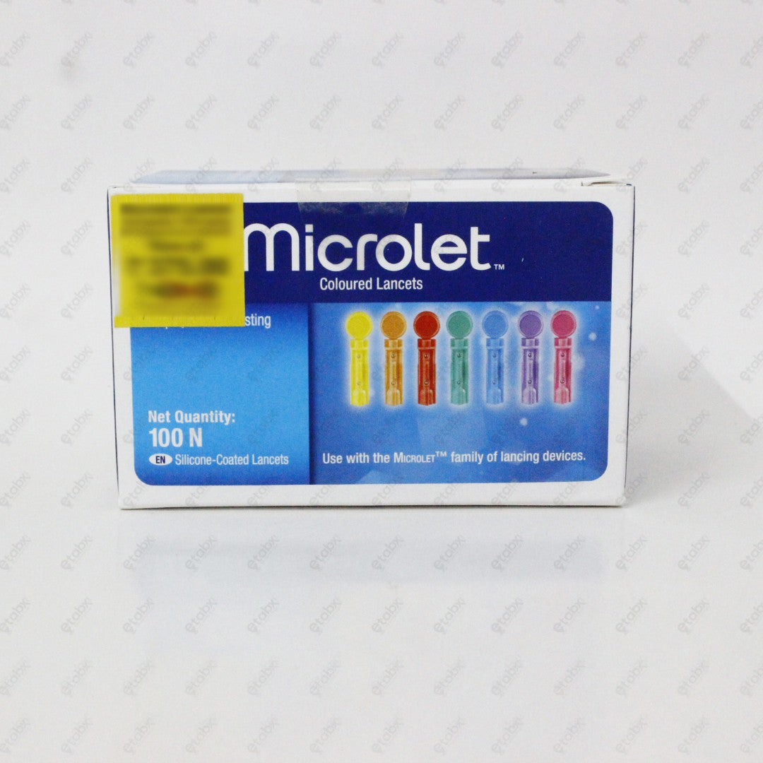 Microlet Lancets 100's – Sterile & Gentle Lancets for Blood Glucose Testing