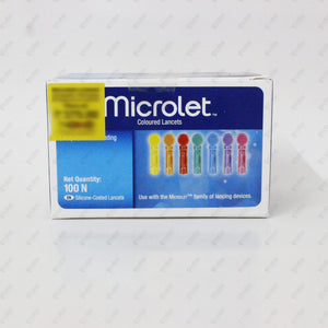 Microlet Lancets 100's – Sterile & Gentle Lancets for Blood Glucose Testing