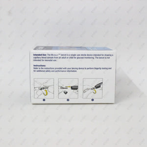 Microlet Lancets 100's – Sterile & Gentle Lancets for Blood Glucose Testing