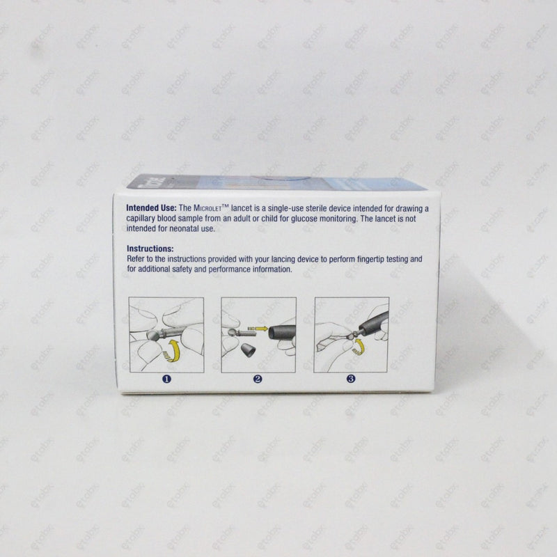 Microlet Lancets 100's – Sterile & Gentle Lancets for Blood Glucose Testing