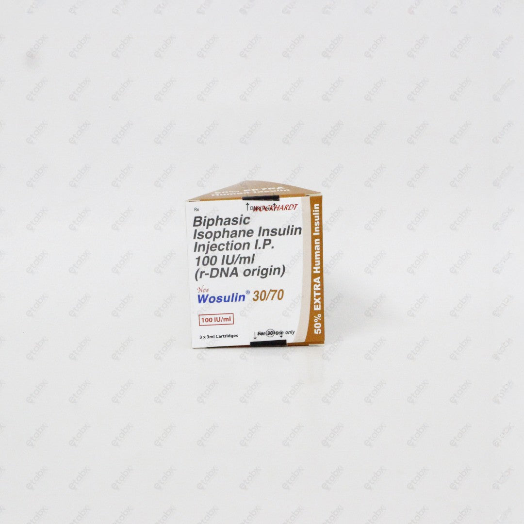 Wosulin 30/70 100IU/ml Cartridge – Biphasic Insulin for Mixed Diabetes Control