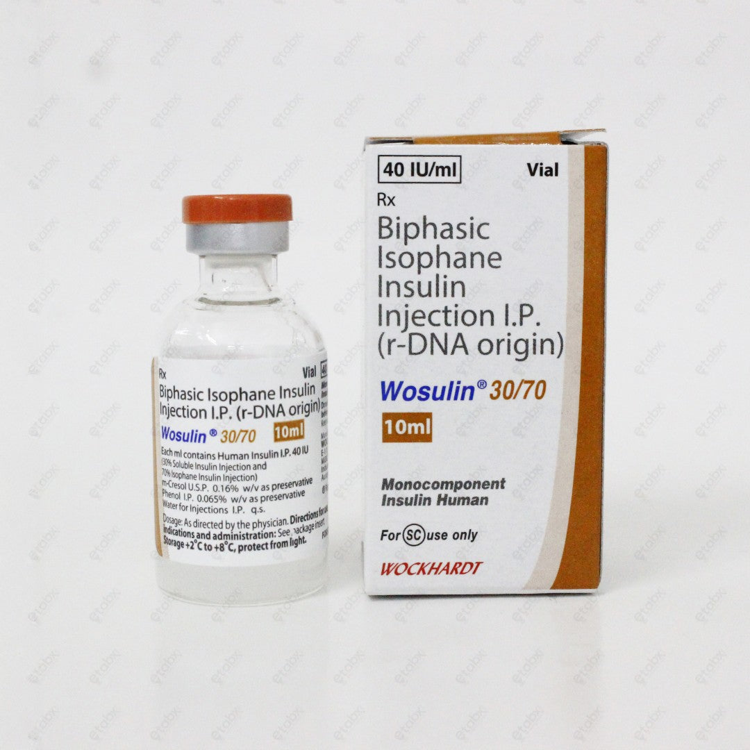 Wosulin R 40IU/ml 10ml – Regular Human Insulin for Blood Sugar Spikes