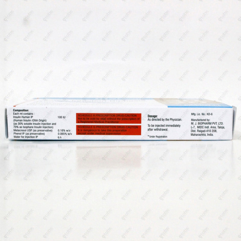 Insutrend 30/70 Refill Injection – Pre-Mixed Human Insulin Refill Cartridge