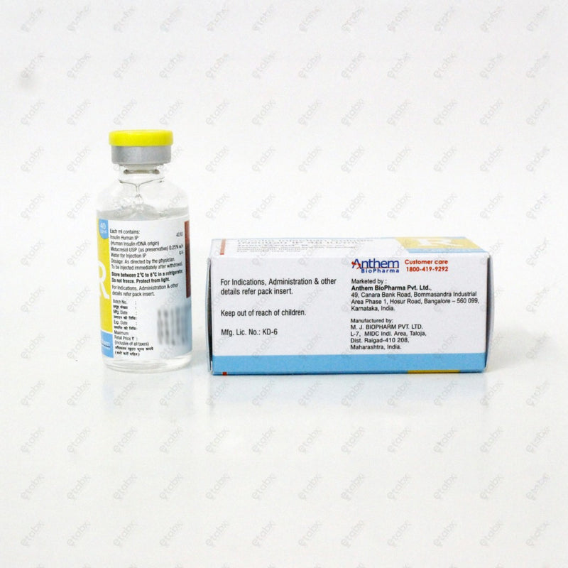 Insutrend R 40IU Injection – Regular Human Insulin for Fast Blood Sugar Control