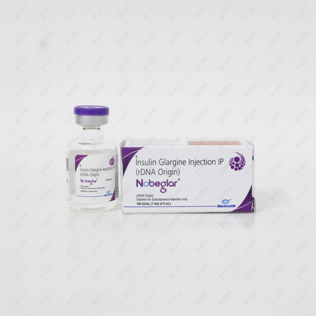 Nobeglar Vial 100IU/ml 5ml – Insulin Glargine Solution for Subcutaneous Injection