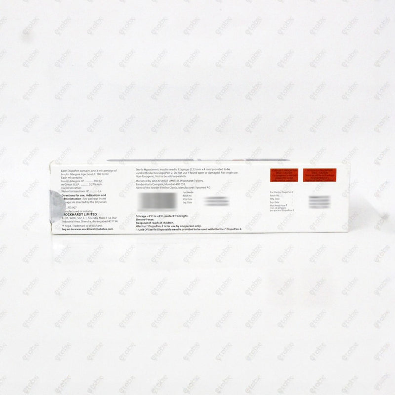 Glaritus 100IU/ml Dispopen – Pre-Filled Pen for Basal Insulin Therapy