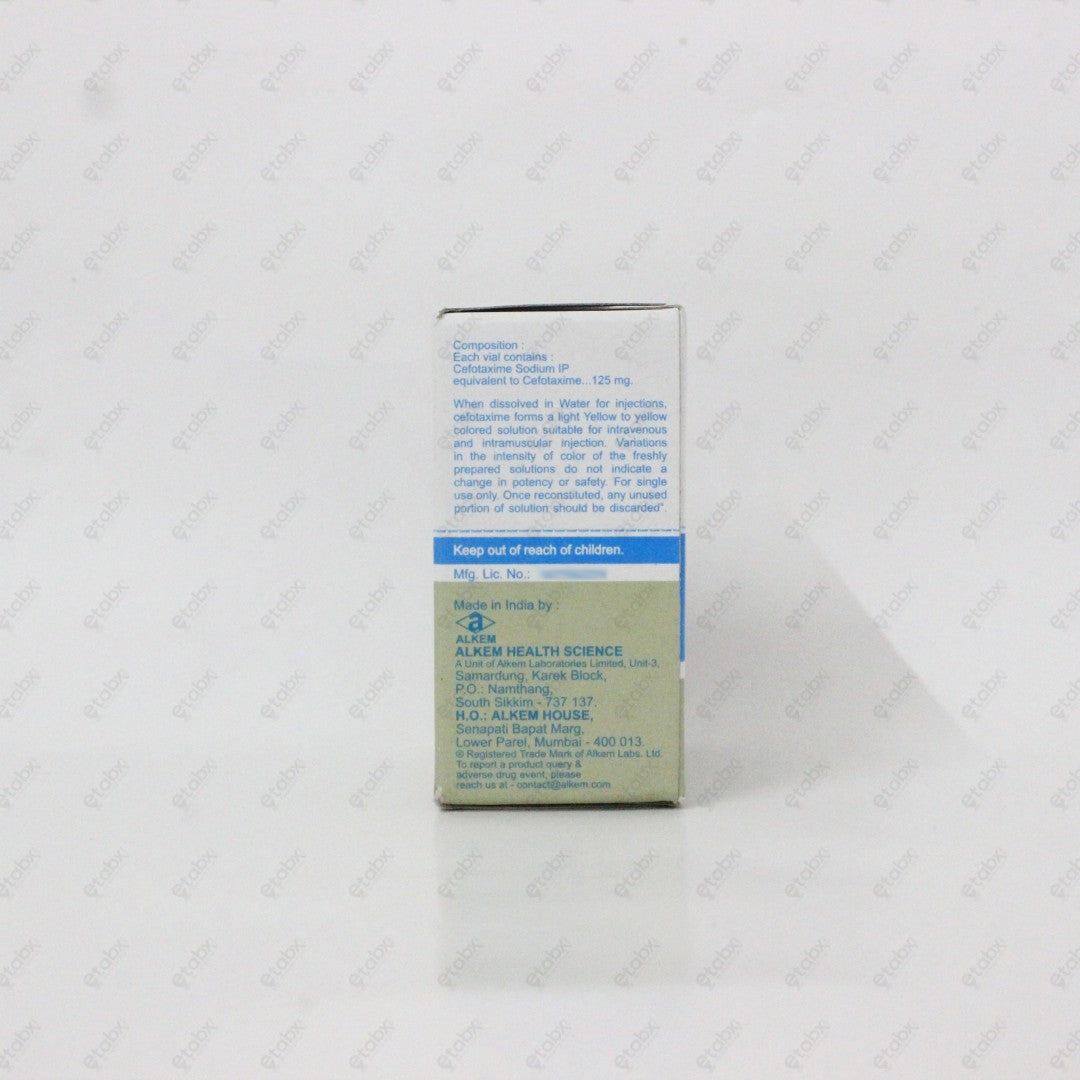 Taxim 125 mg IM/IV