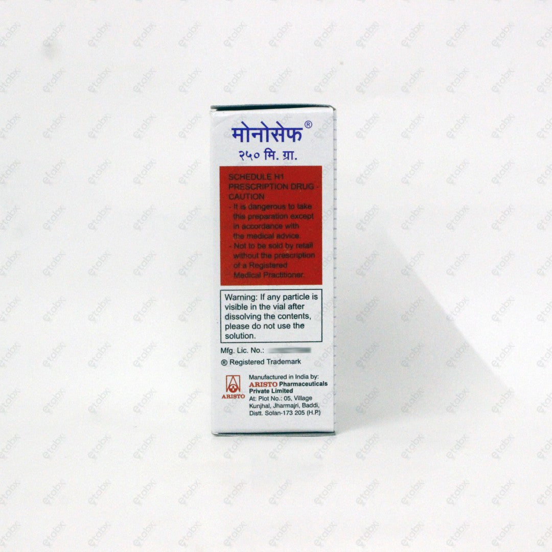 Monocef 250mg Injection