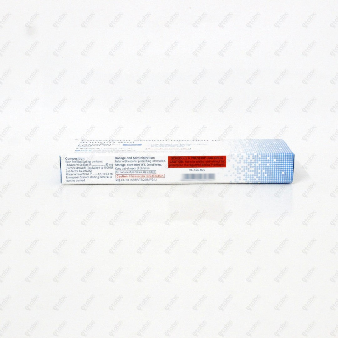 Lonopin Injection 40mg 0.4ml
