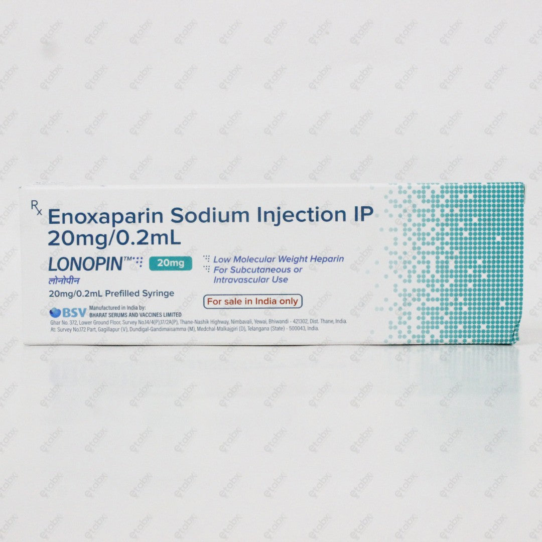 Lonopin 20mg PFS Injection 1's