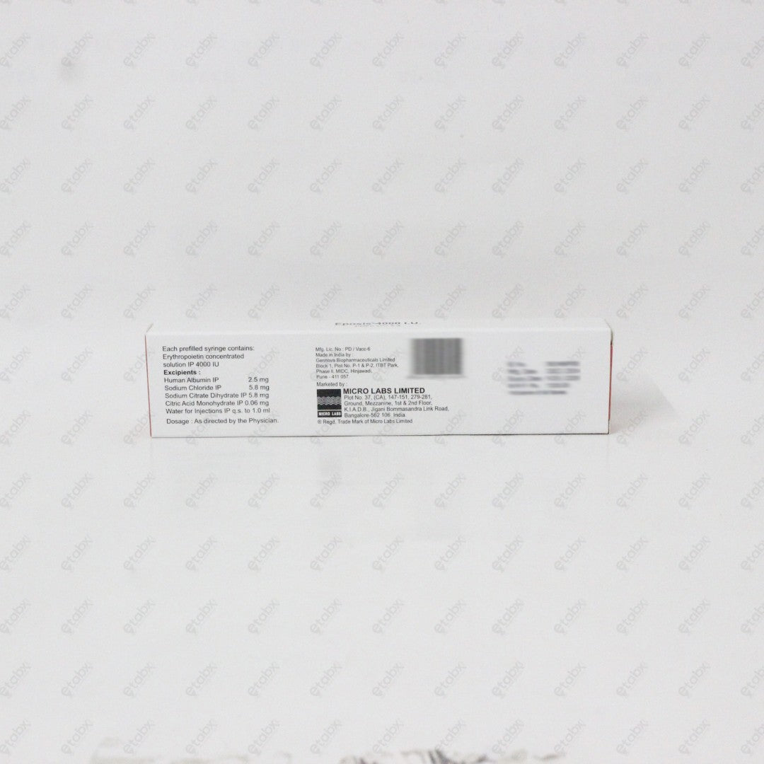 Eposis 4000 IU FPS Injection 1's