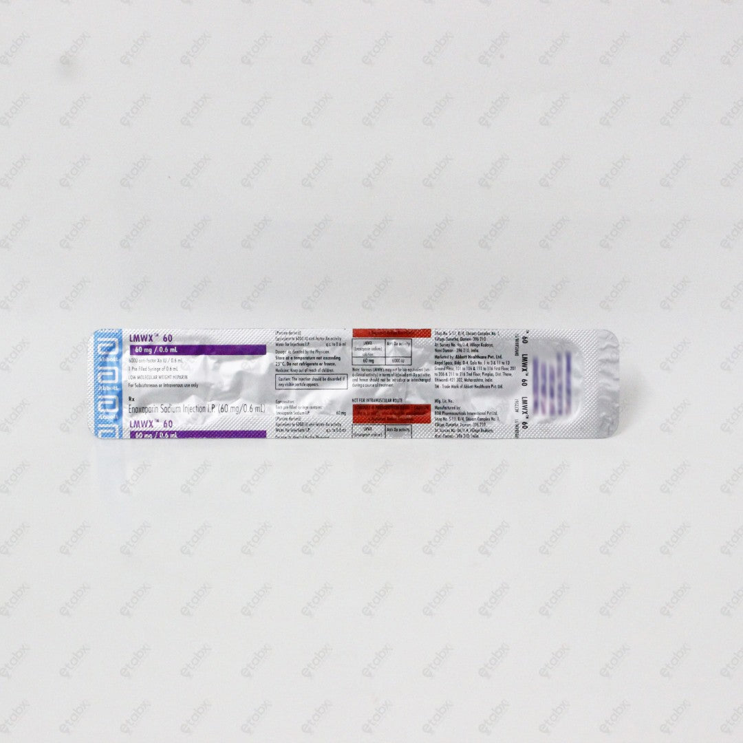 LMWX 60mg 0.6ml Injection (Pack of 10)