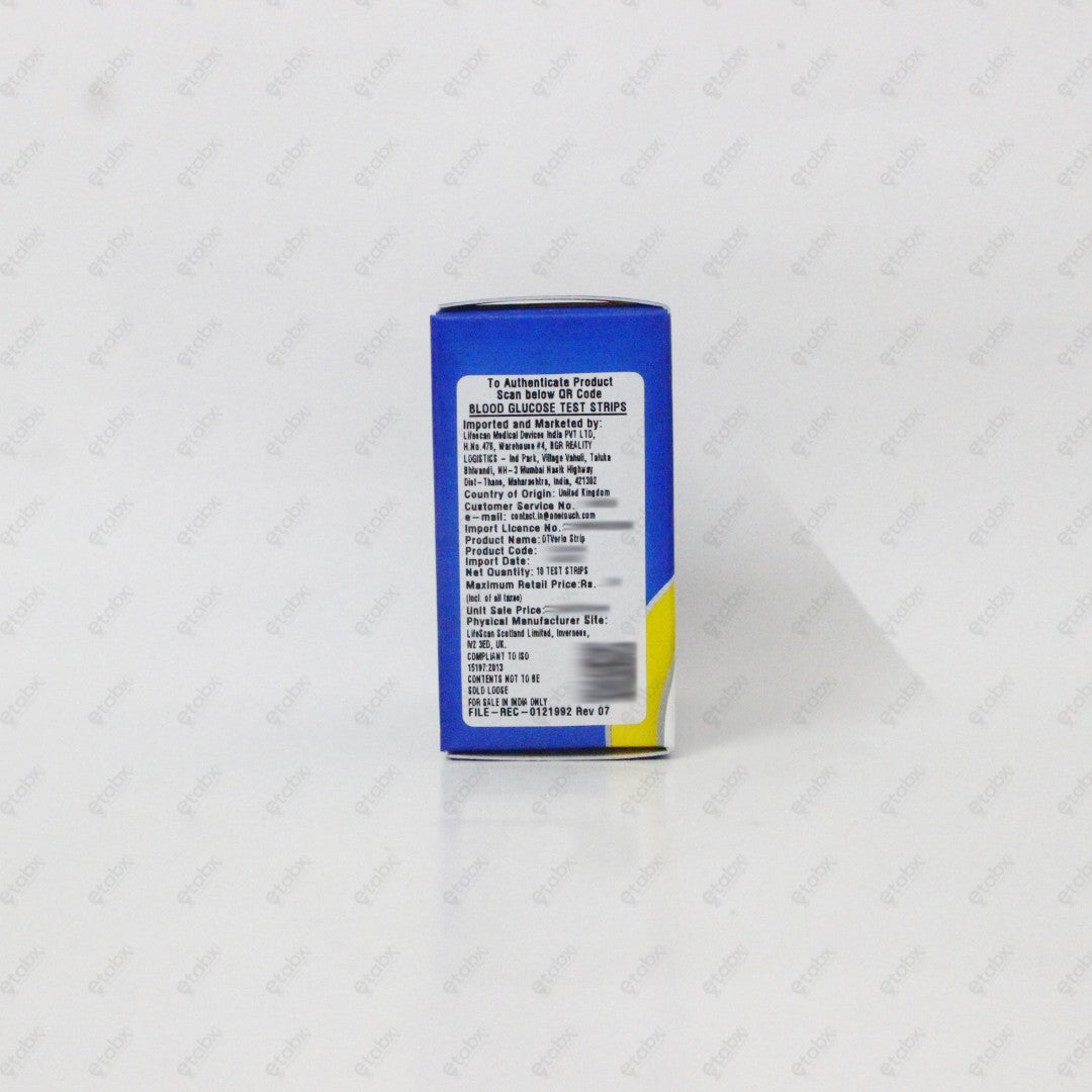 One Touch Verio Test Strips 10's