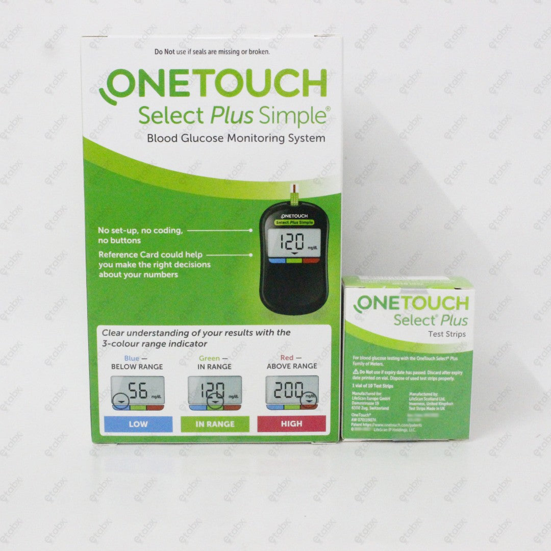 One Touch Select+ Glucose Meter Kit 1's
